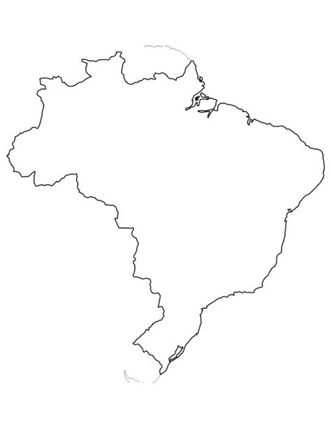 map of brazil to color
